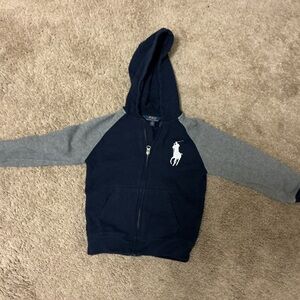 Polo by Ralph Lauren Navy and Gray Kids Hoodie